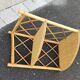 Wall corner shelf rattan bamboo vintage 50 60 modernist