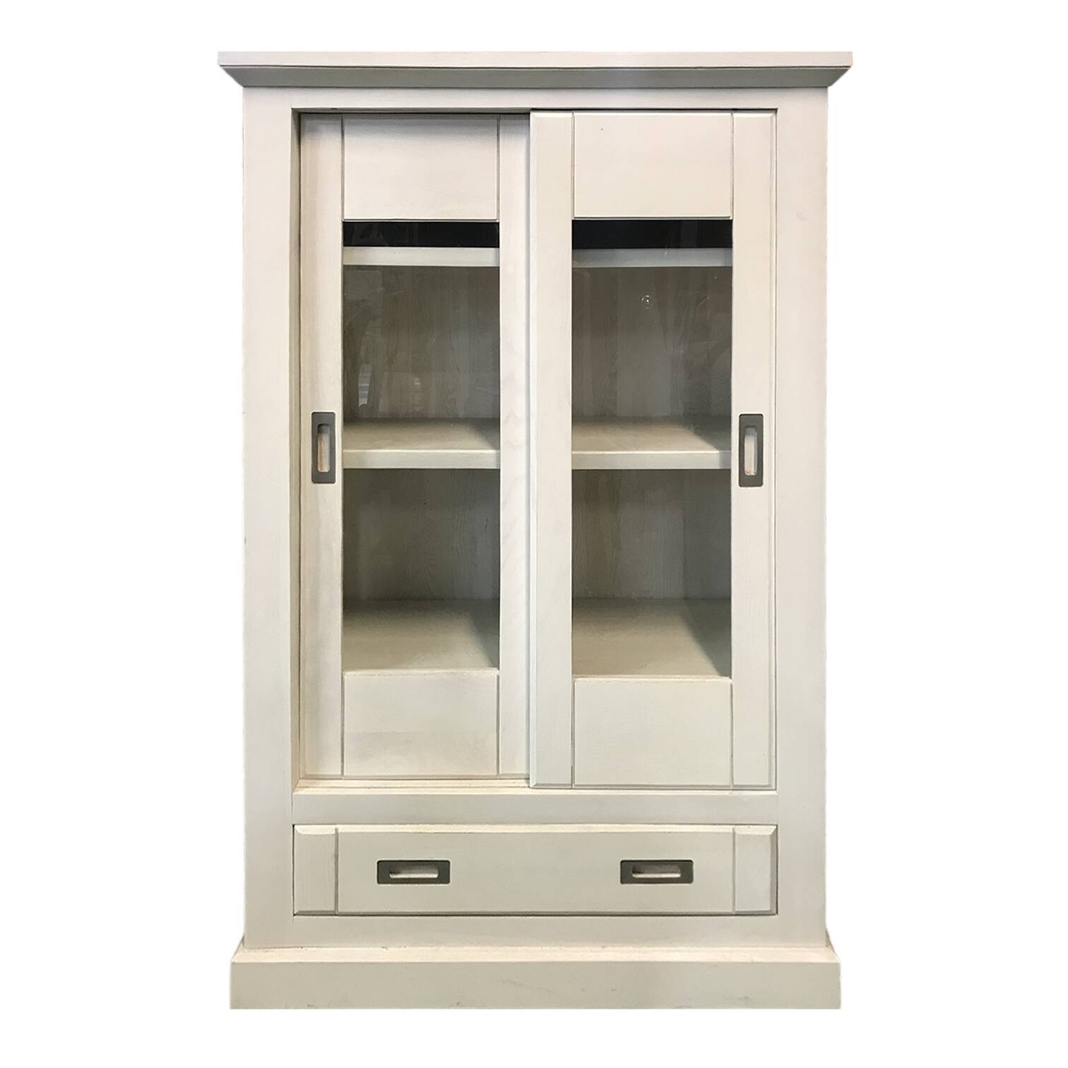 White oak display cabinet