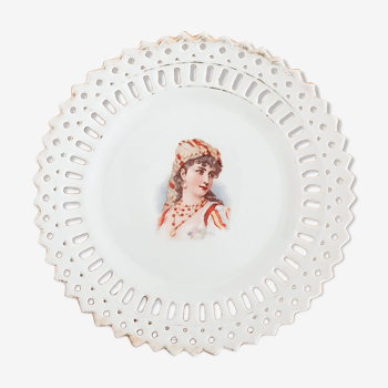 Saxony porcelain open plate