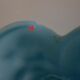 Vase opaline a decor de swans art deco