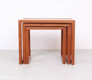 Danish design teak nesting tables, 1970s