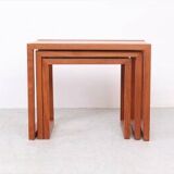 Danish design teak nesting tables, 1970s