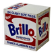 Affiche pop art original vintage réédition d’andy warhol « brillo box 1964 »
