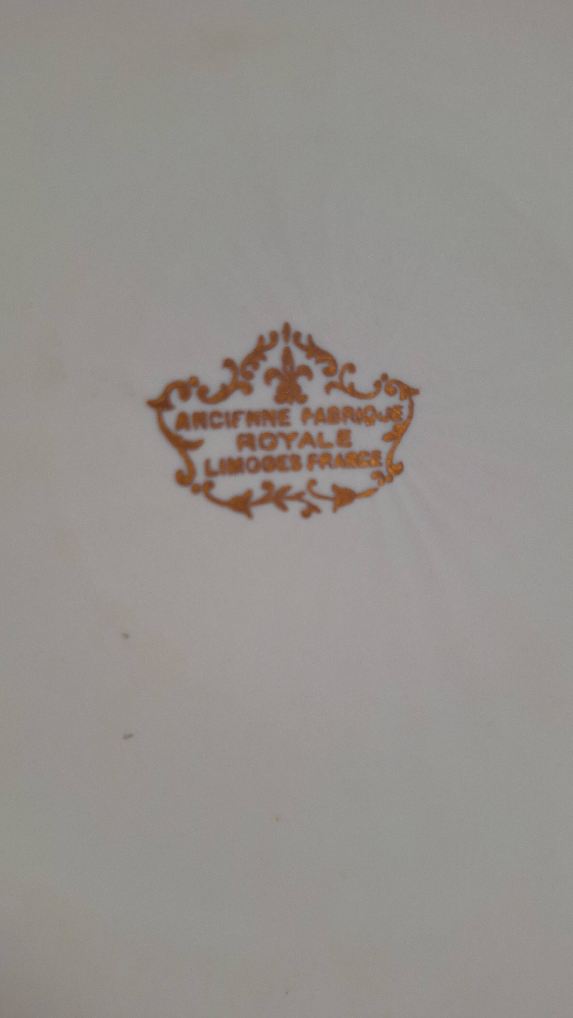 Vintage porcelain presentation plate