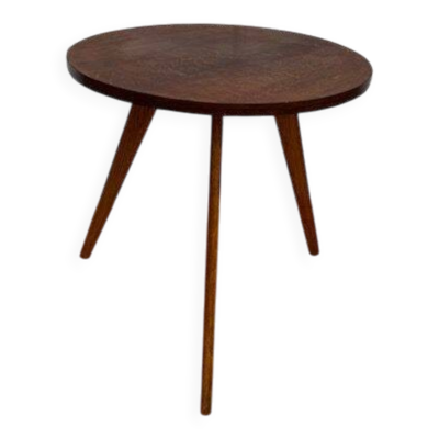 Jolie petite table ronde vintage pieds compas