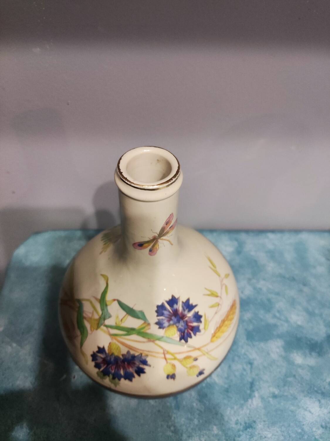 Vase en faïence de Sarreguemines
