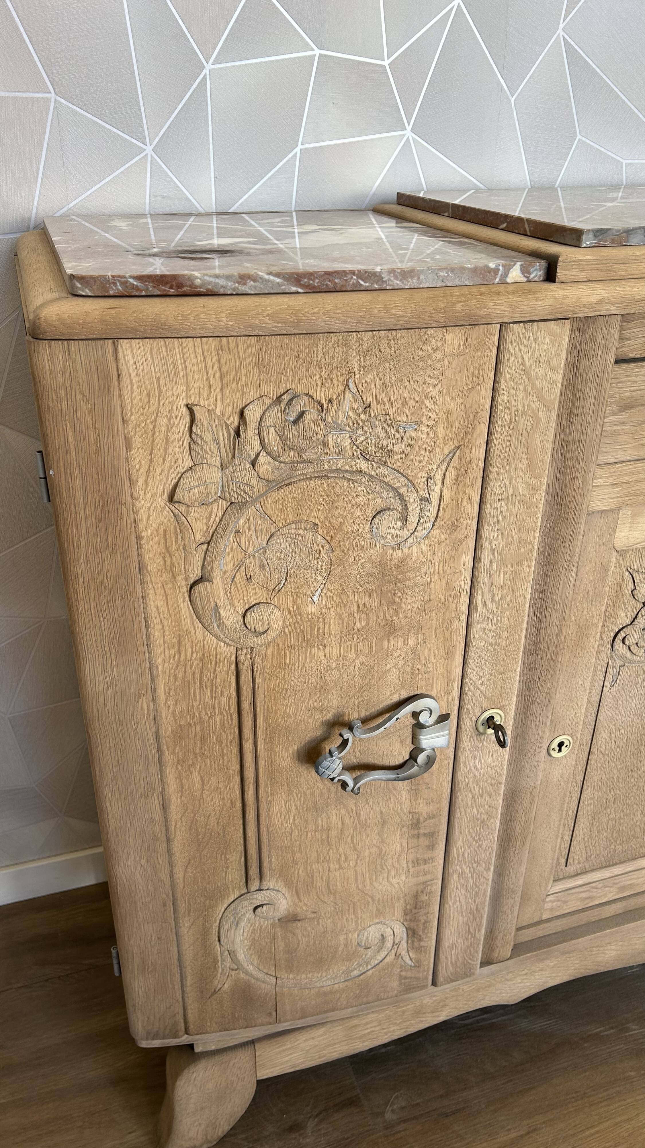 1950s Art Deco airbrushed sideboard
