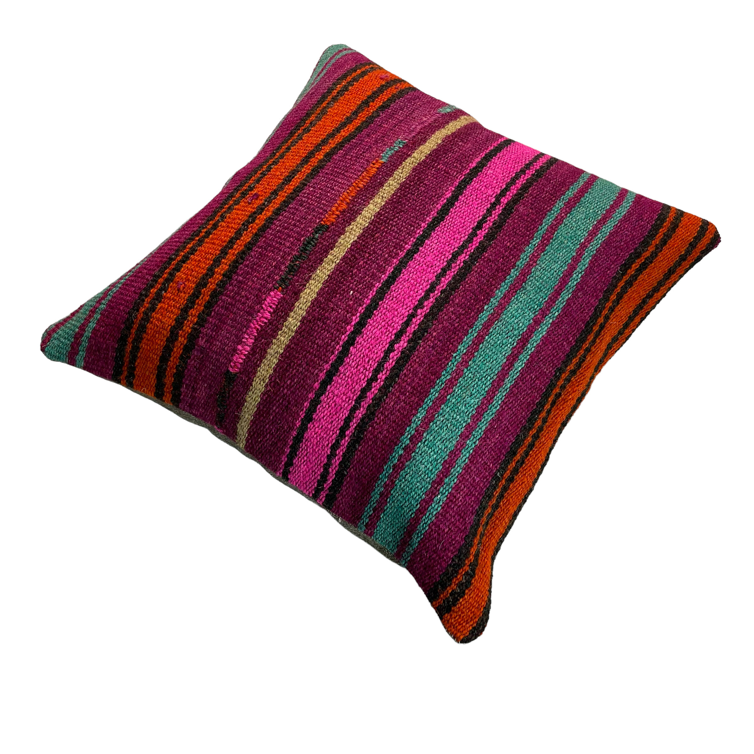 Vintage turkish kilim cushion cover 40 x 40 cm