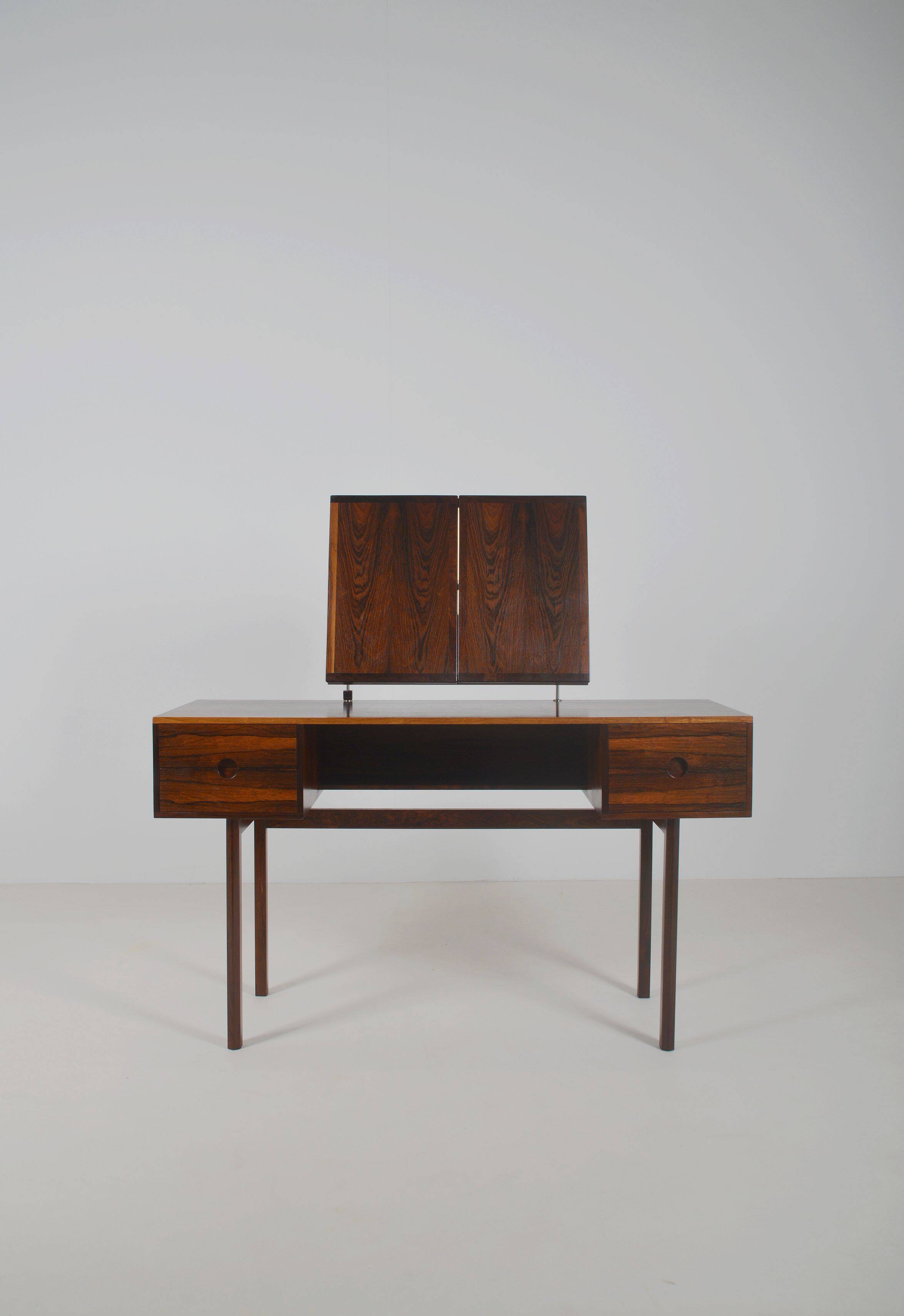 Danish dressing table in rosewood by Kai Kristiansen for Aksel Kjersgaard