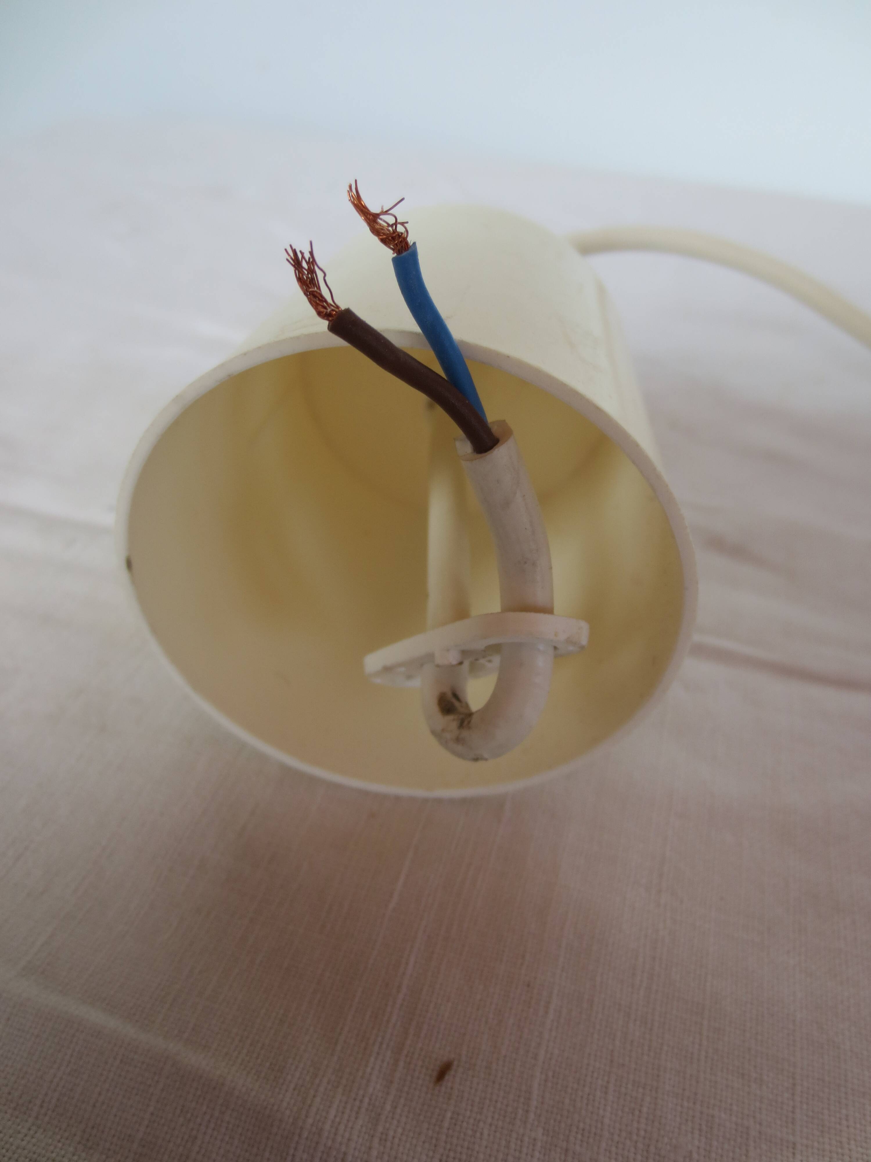 suspension with opaline pink-lilac lampshade