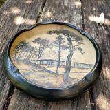 Ciboure sandstone ashtray signed chaf