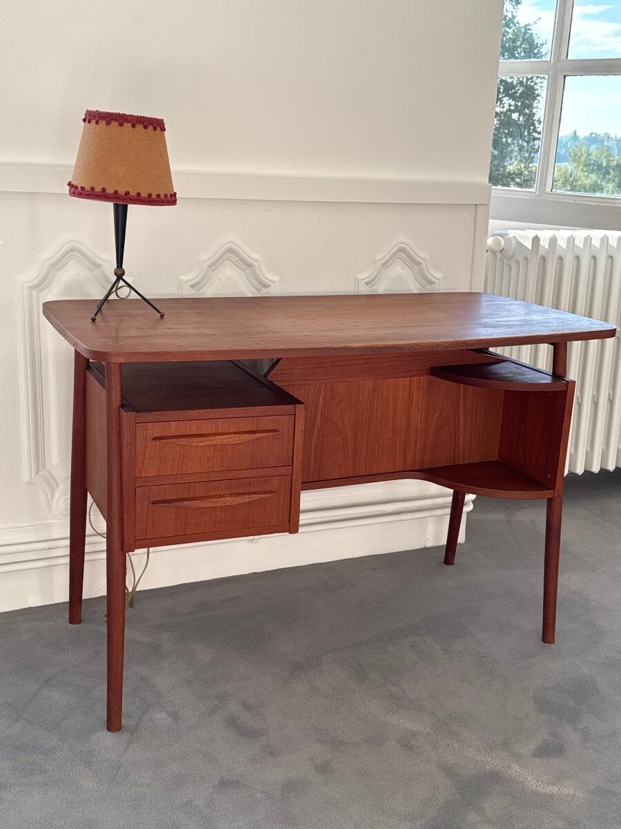 Teak desk by Gunnar Nielsen Tibergaard for Tibergaard, Denmark, 1960s
