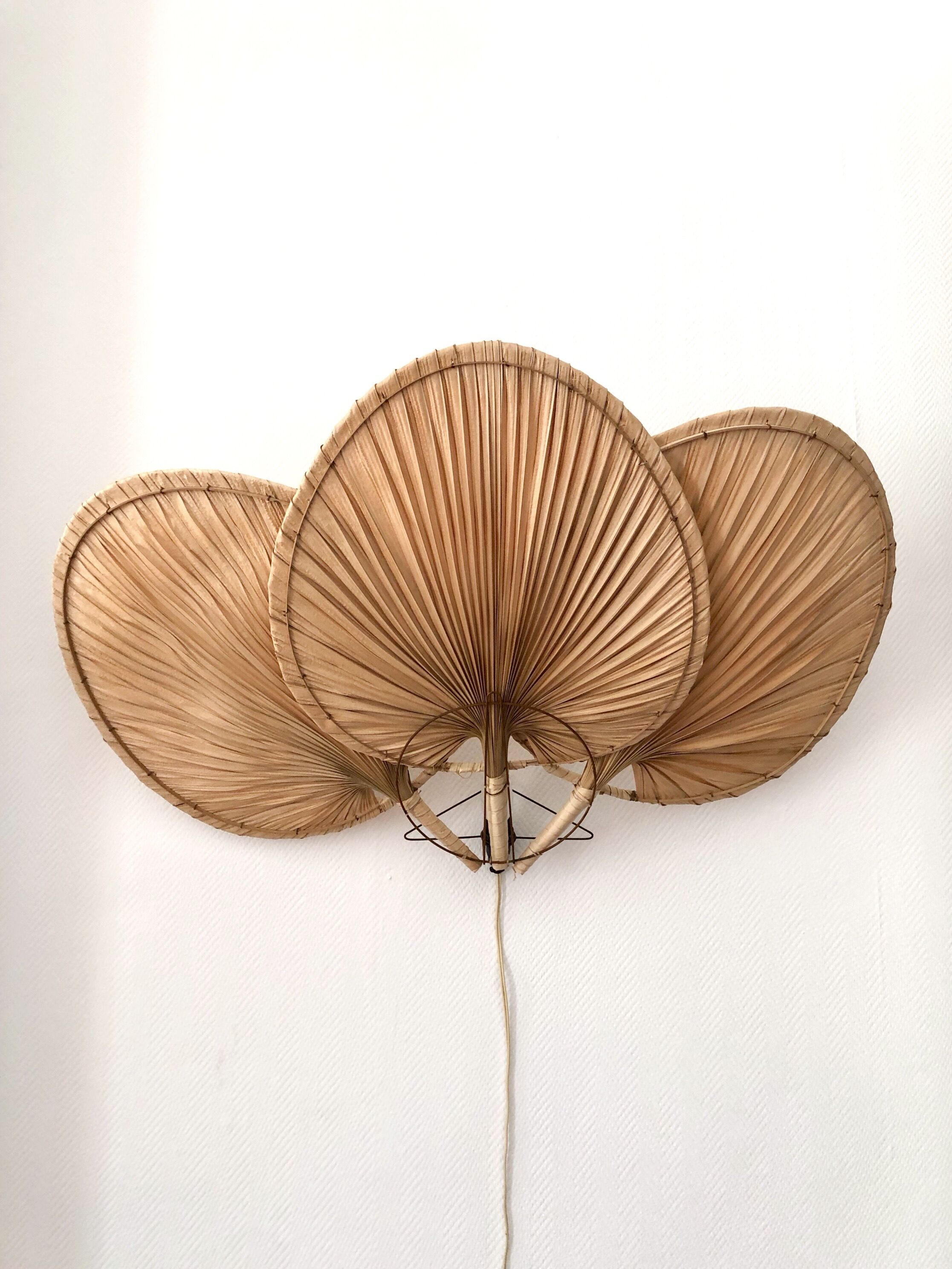 Vintage fan wall lamp 1970