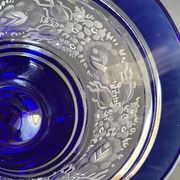 Josephinenhütte - red wine glasses (5) - Art Nouveau - Cut and engraved Crystal Roemer