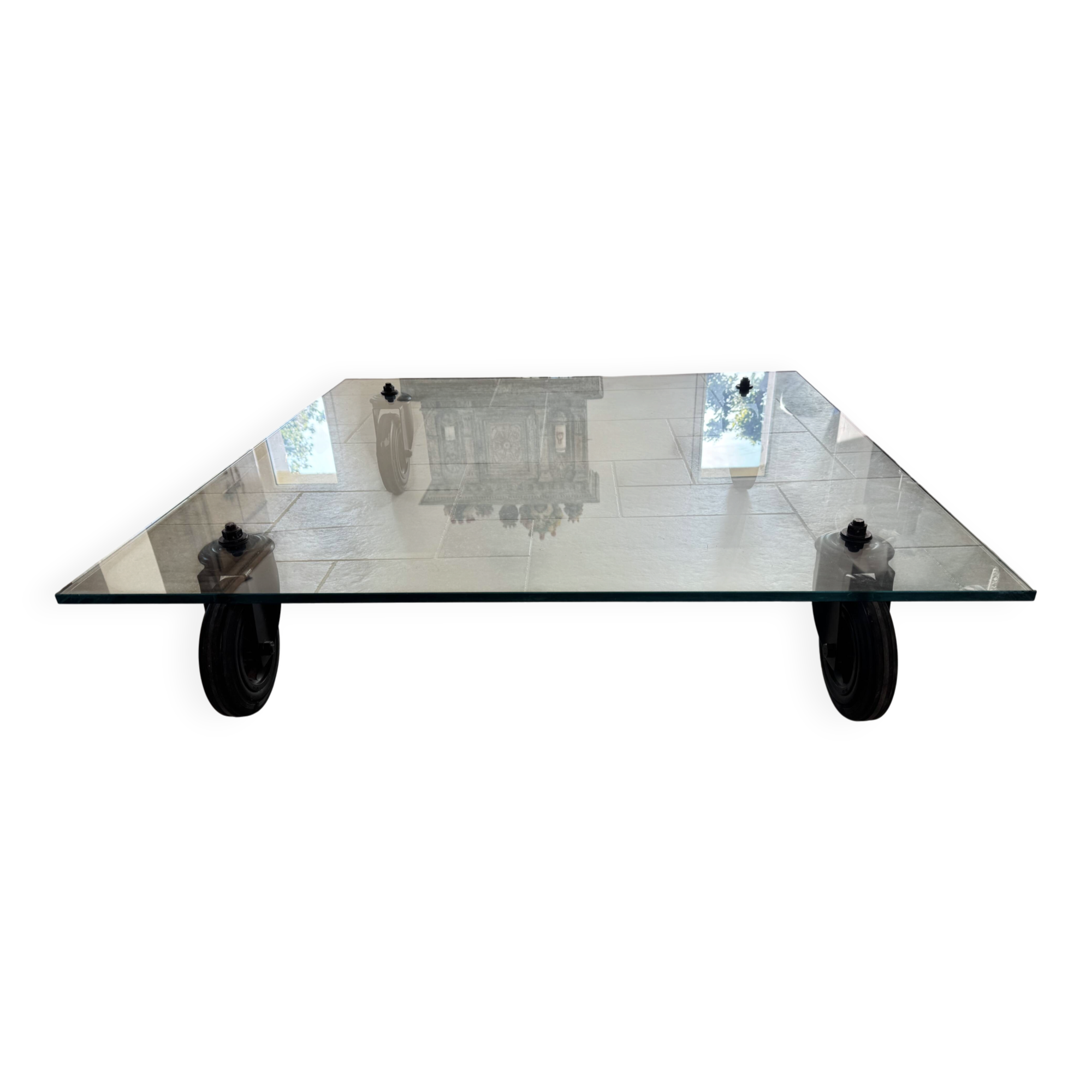 Table basse en verre Gae Aulenti