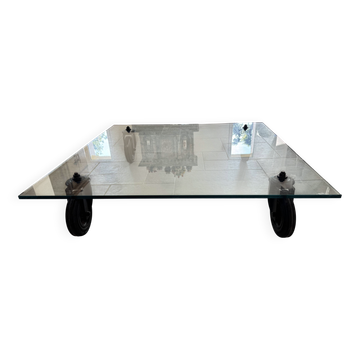 Table basse en verre Gae Aulenti