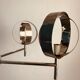 Chrome chandelier 5 spheres