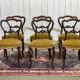 Set of 6 19th century English chairs in walnut