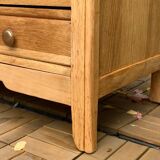 Art deco raw oak chest of drawers 1930