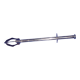 PINCE A GLACONS EN METAL ARGENTE
