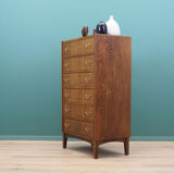 Walnut chest of drawers, Danish design, 60s, made in Denmark