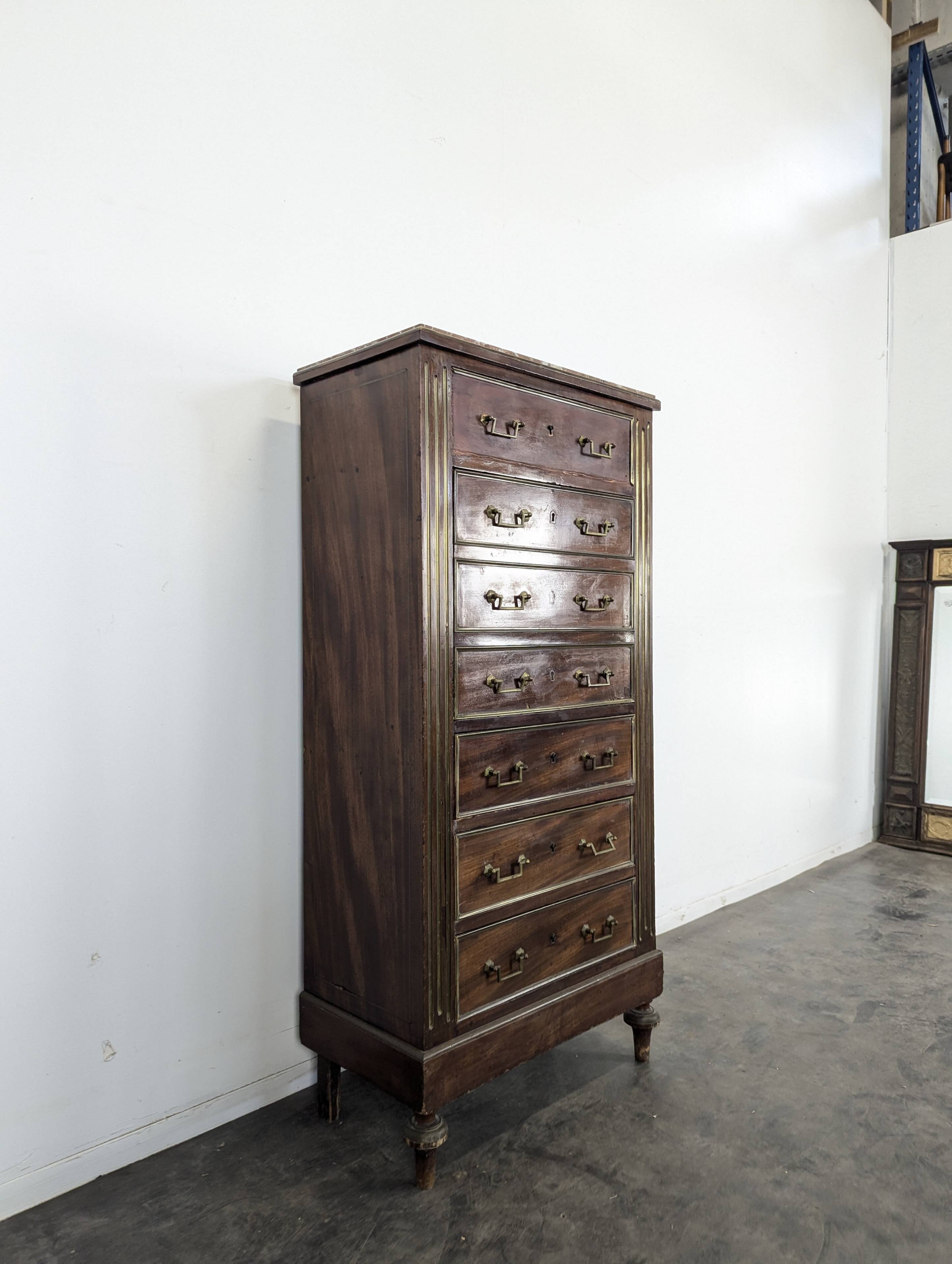 Louis XVI style trompe l'oeil weekly secretary