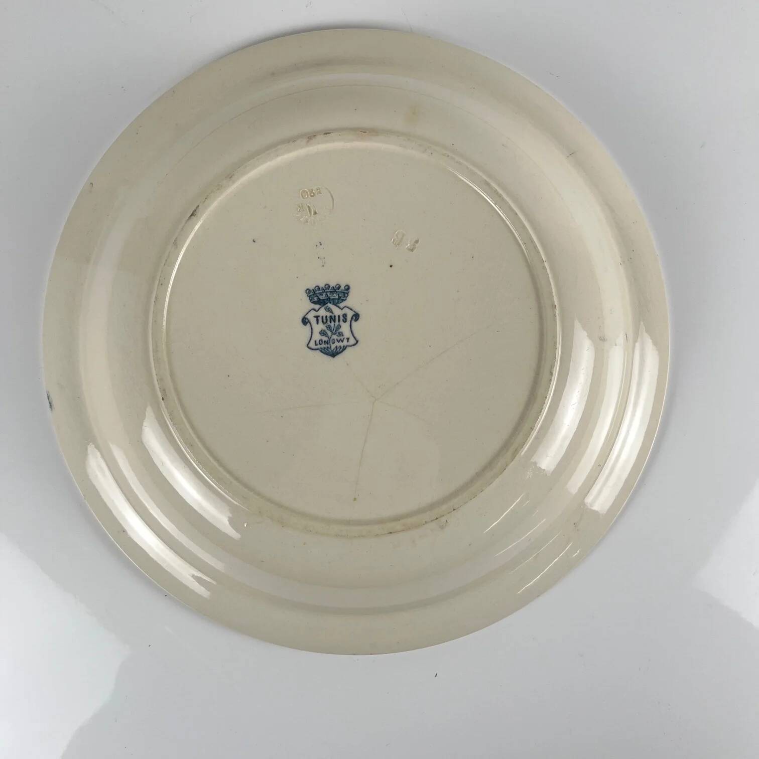 Bowl, basic model "Tunis" by Longwy, late 19th century.