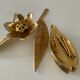 Bronze lotus flower ashtray from the 60s and 70s