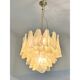 Contemporary Modern Sanded Champagne "Rondini" Murano Chandelier by Simoeng