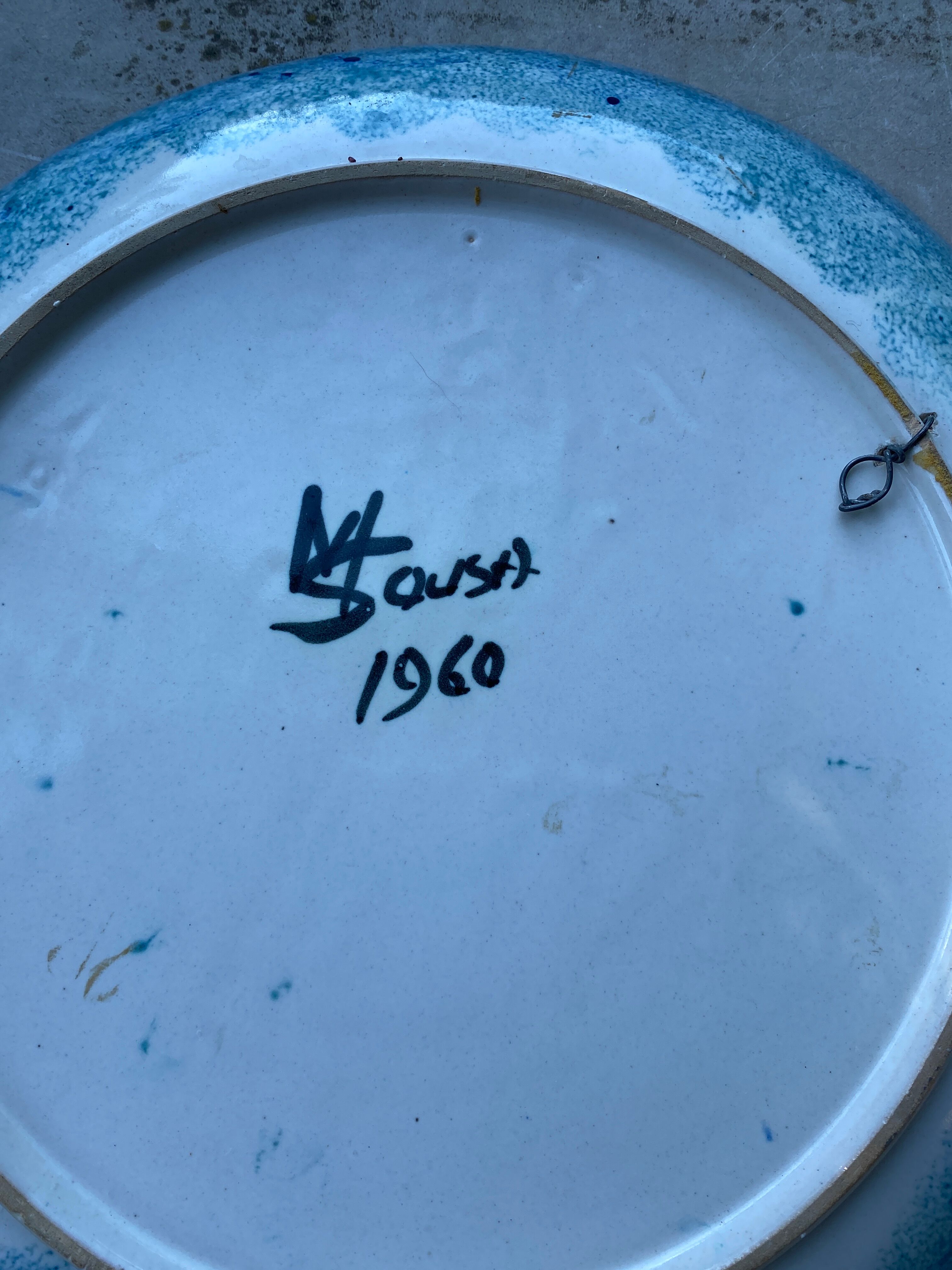 Ceramic plate 1960