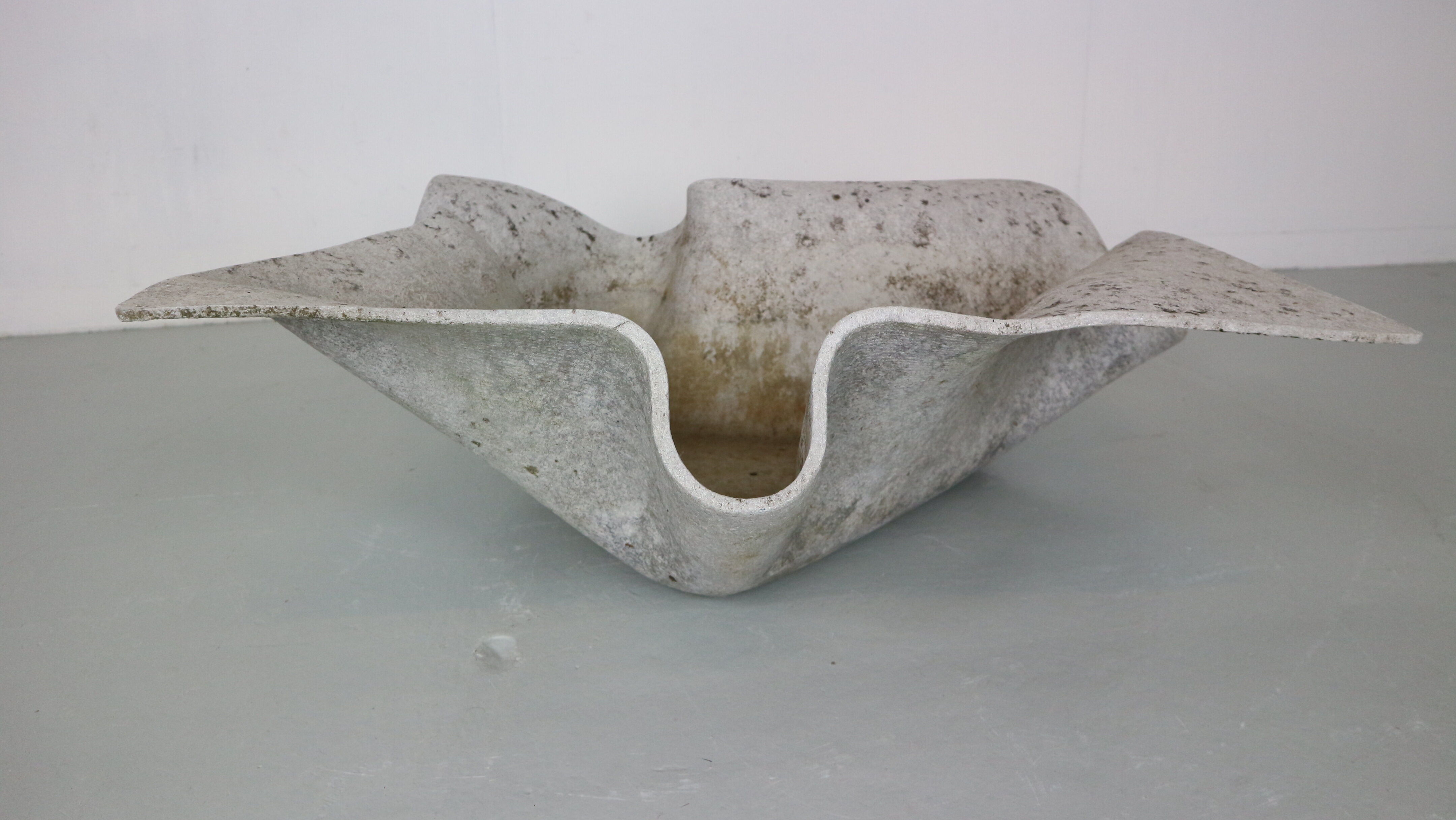 Jardinière en béton « Biasca » Elephant Ear par Willy Guhl, Suisse 1954