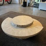 Magnussen Ponte travertine coffee table