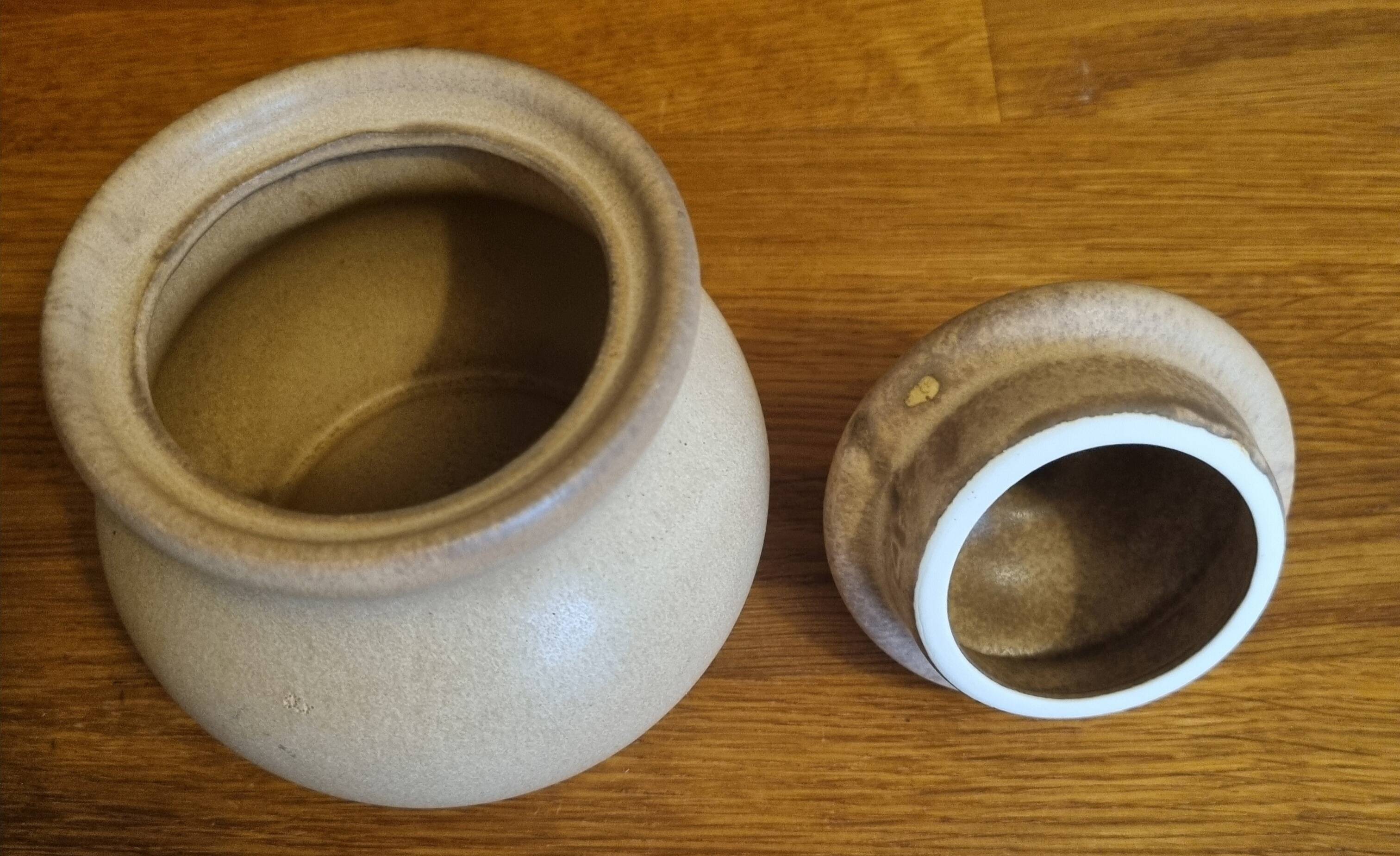 Rhodaceram stoneware sugar bowl