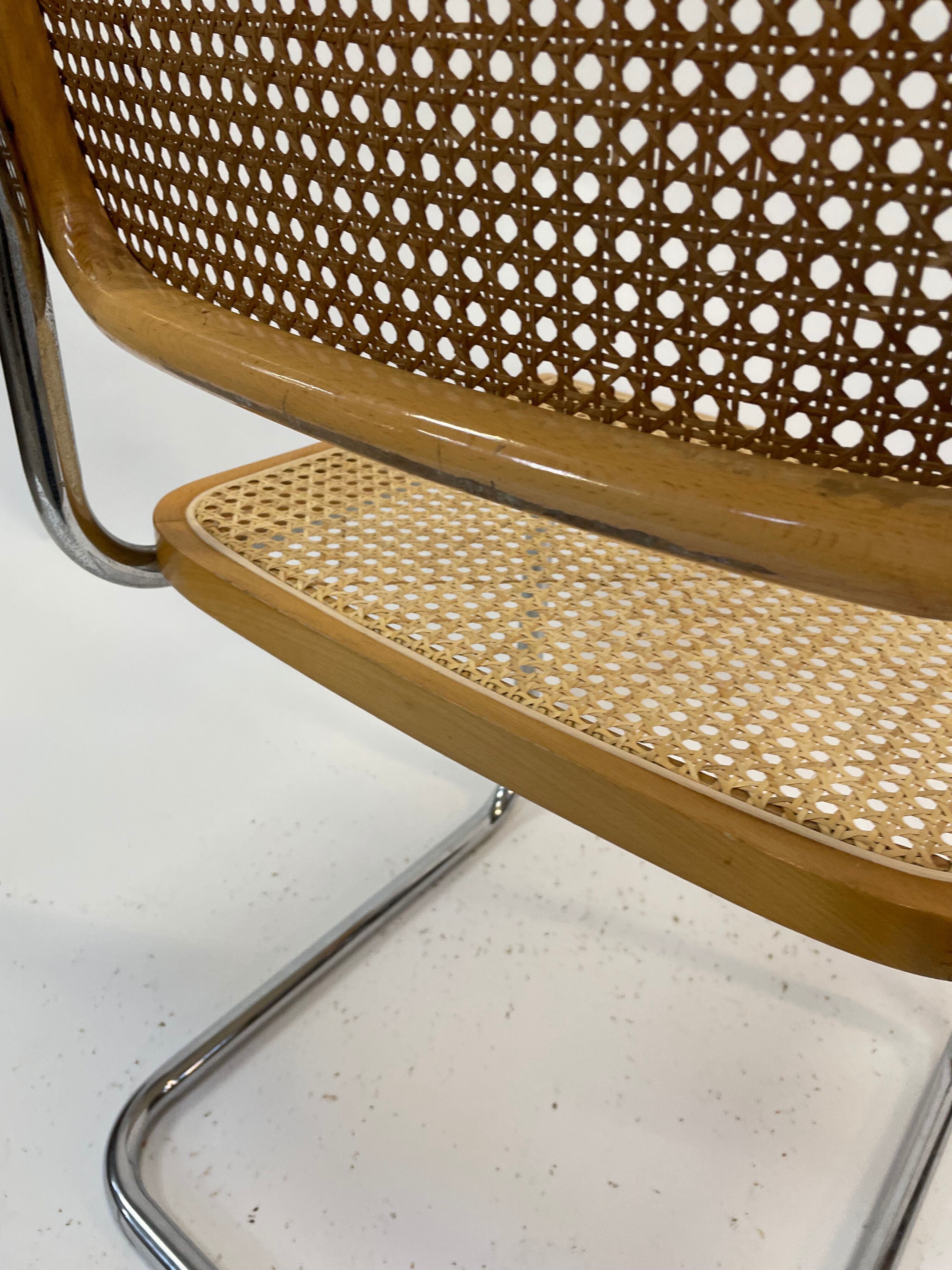 Cesca design chair b32 model in chrome