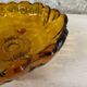 Large vintage amber glass bowl – 28 cm