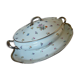 soup and porcelain dish Limoges floral decoration