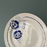 Set of 6 vintage plates in St Amand earthenware, made in France