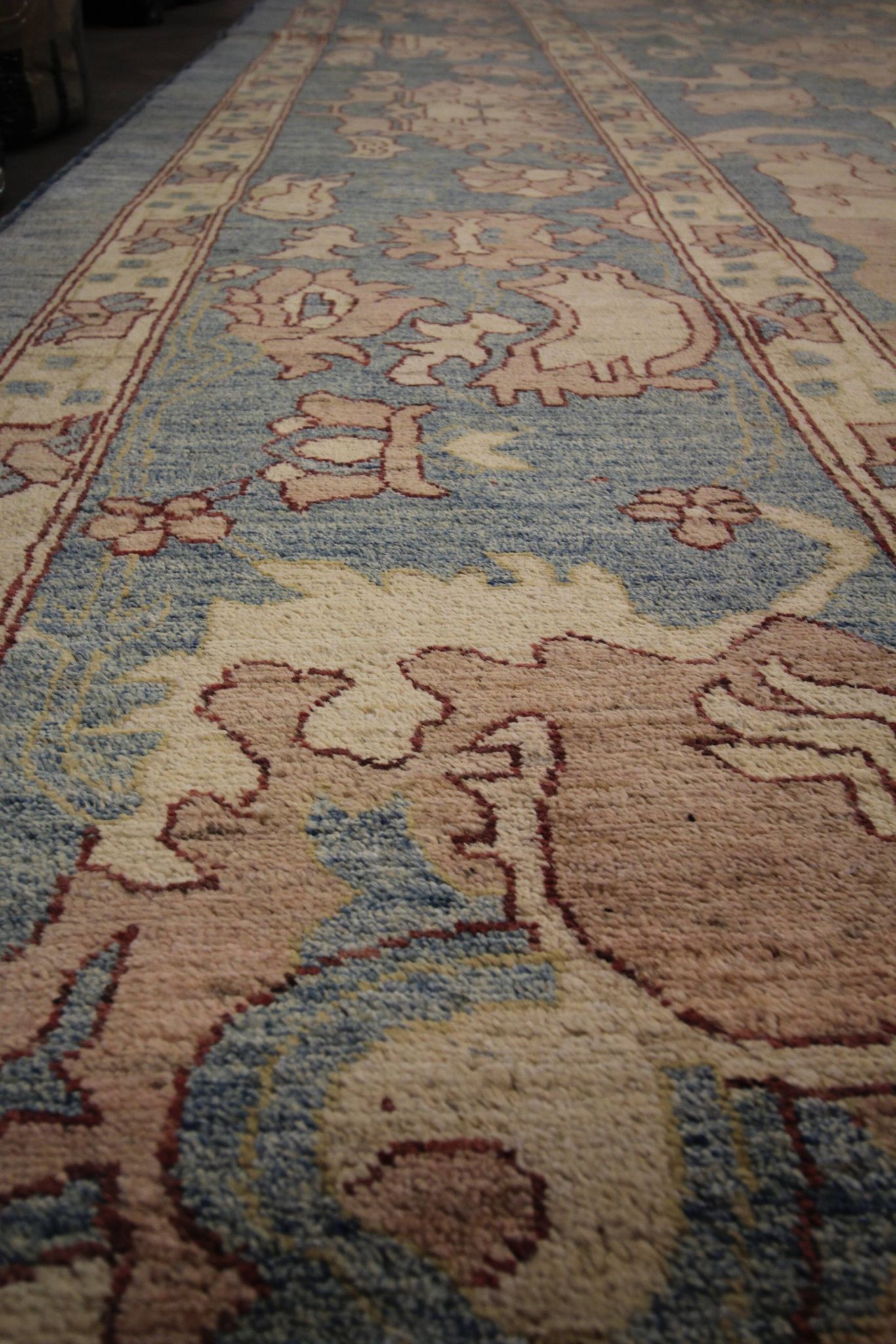 Tapis traditionnel vintage persan Ziegler tissé à la main Tapis de salon en laine
