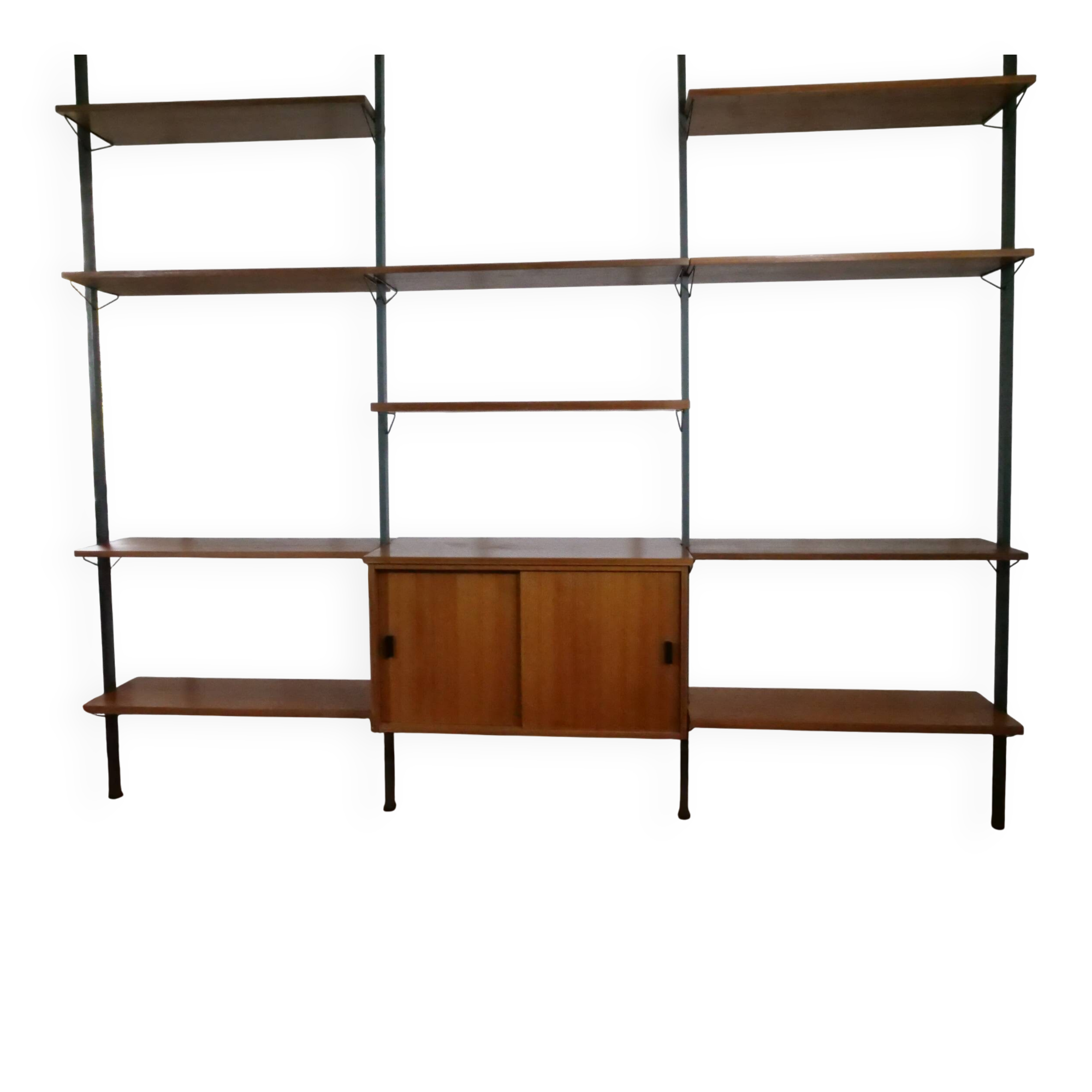 Mid-Century Teak Modular Shelf System by Olof Pira, Sweden, 1960s