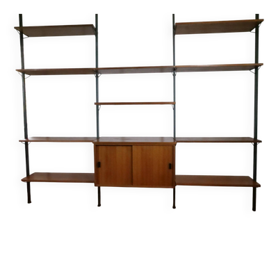 Système d'étagères modulaires en teck de style Mid-Century par Olof Pira, Suède, années 1960