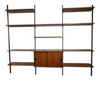 Système d'étagères modulaires en teck de style Mid-Century par Olof Pira, Suède, années 1960