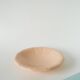 Plat creux plissé Digoin Sarreguemines, rose poudré, 1960