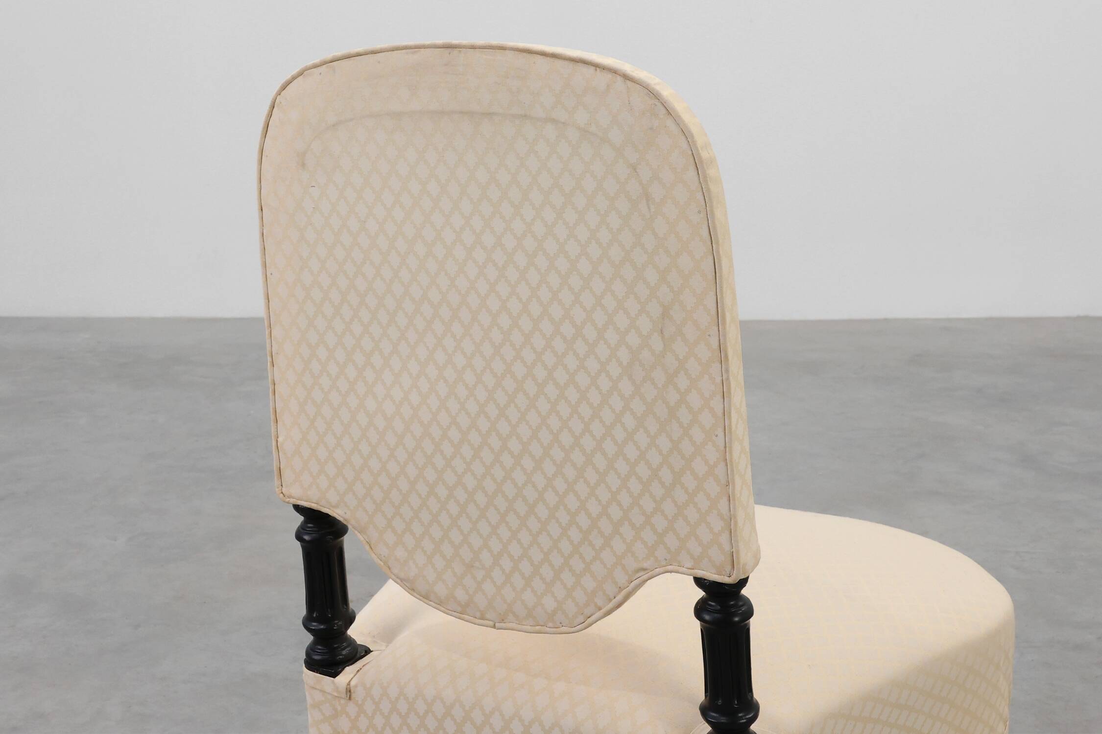 Fauteuil bas Napoléon III du 19e siècle, France