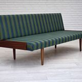 1970s, Danish daybed, furniture wool, solid teak wood, original condition.