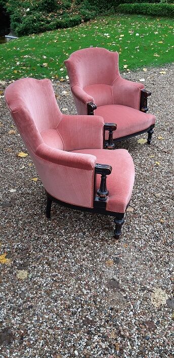 Pair of Napoleon III armchairs