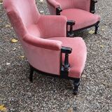 Pair of Napoleon III armchairs