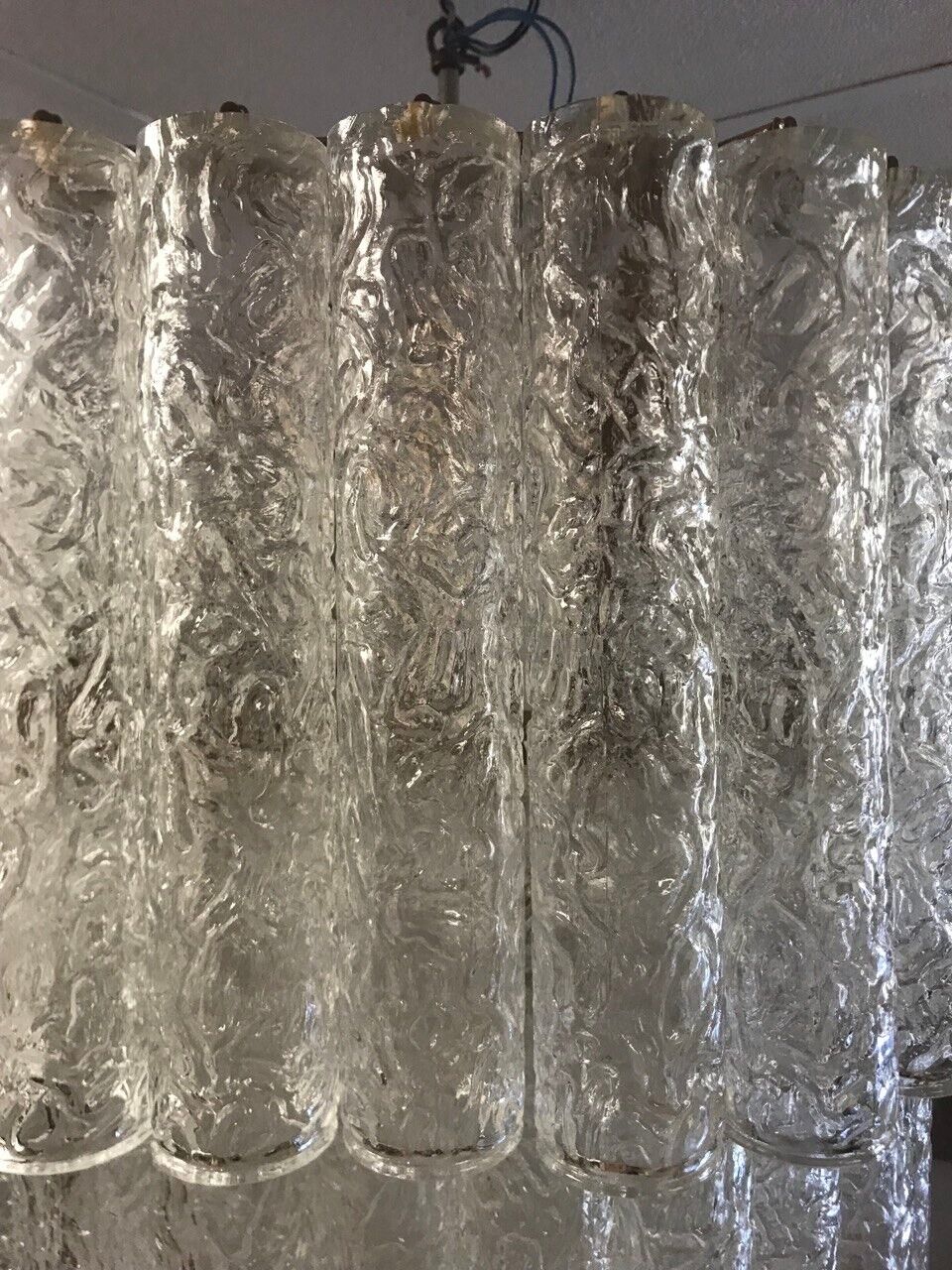 Vintage Italian Murano glass chandelier by Toni Zuccheri for Venini, 1960s