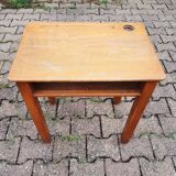 School desk with varnished chair