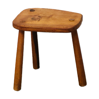 Wooden tripod stool