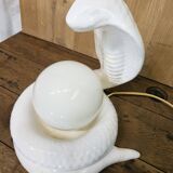 Cobra snake lamp 1970 1980 Avobin Italy